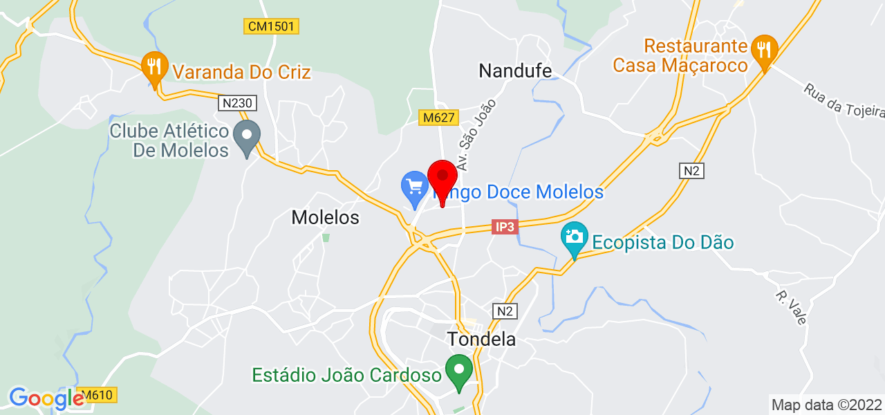 Carla Figueiredo - Viseu - Tondela - Mapa