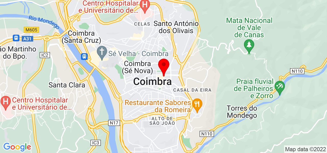 Daniely Rambo - Coimbra - Coimbra - Mapa