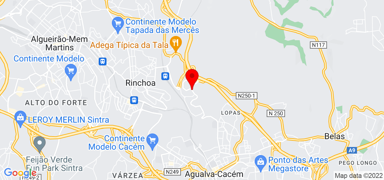 FAST WISE Lda - Lisboa - Sintra - Map