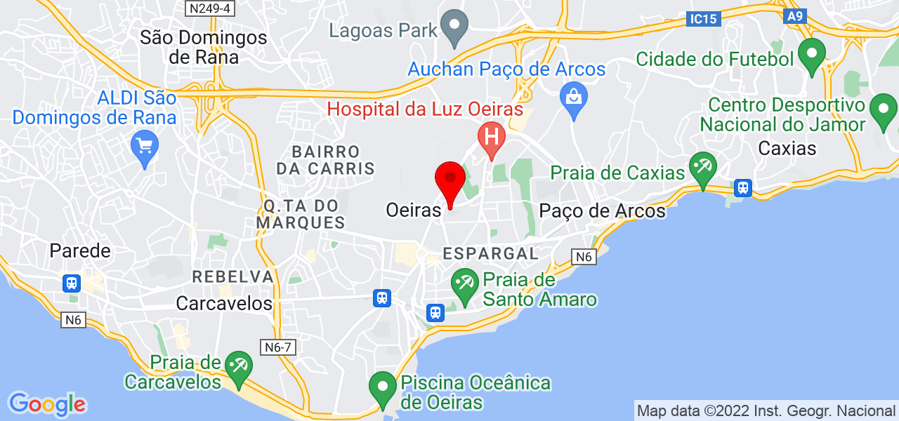 Chandi Oliveira - Lisboa - Oeiras - Mapa
