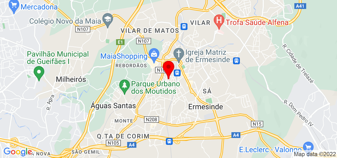 Camilo Lelis Barbosa Unipessoal Lda. - Porto - Valongo - Mapa