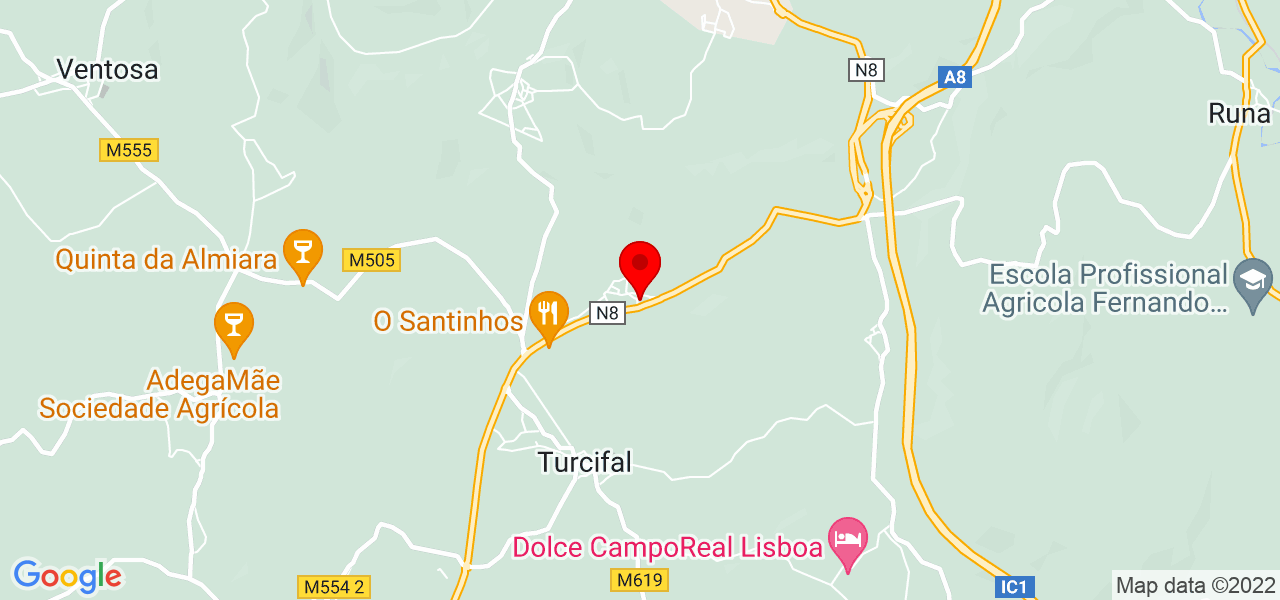 Kahuana Brito - Lisboa - Torres Vedras - Map