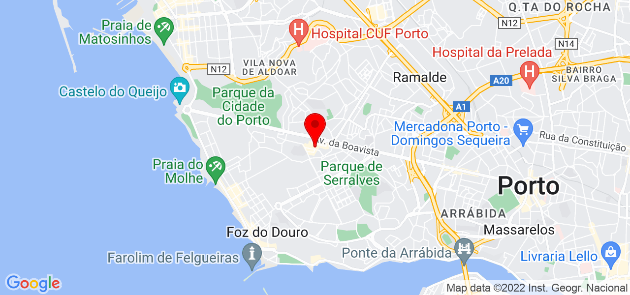 B&aacute;rbara Sanches Pouzada - Porto - Porto - Mapa