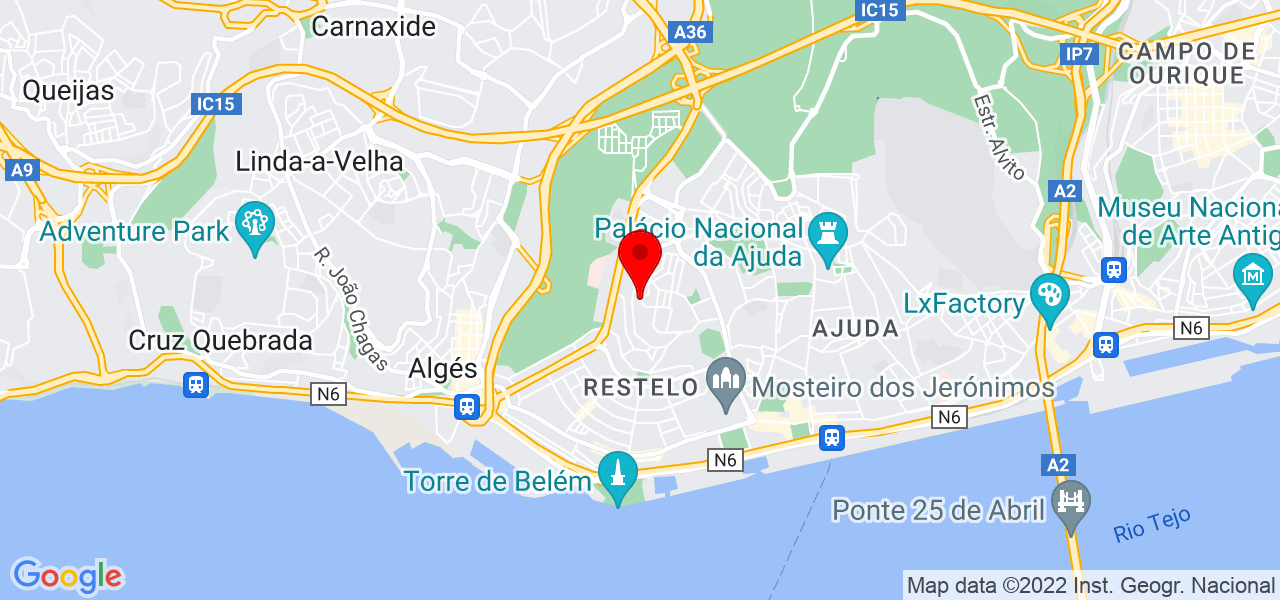 &Aacute;lvaro Coutinho Salva&ccedil;&atilde;o Barreto - Lisboa - Lisboa - Mapa