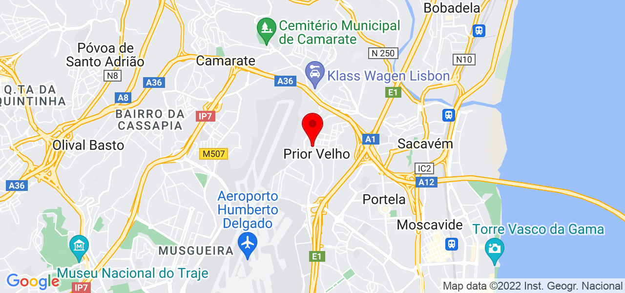 Thais Azevedo - Lisboa - Loures - Mapa
