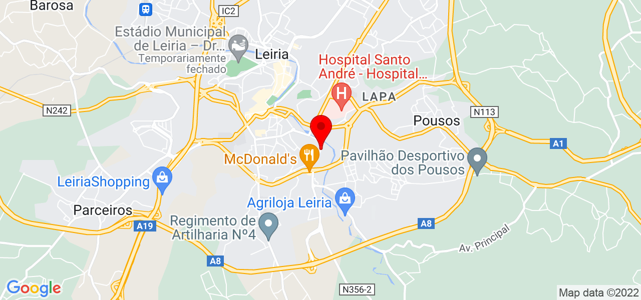 Mudan&ccedil;as na Hora Unipessoal,Lda - Leiria - Leiria - Mapa