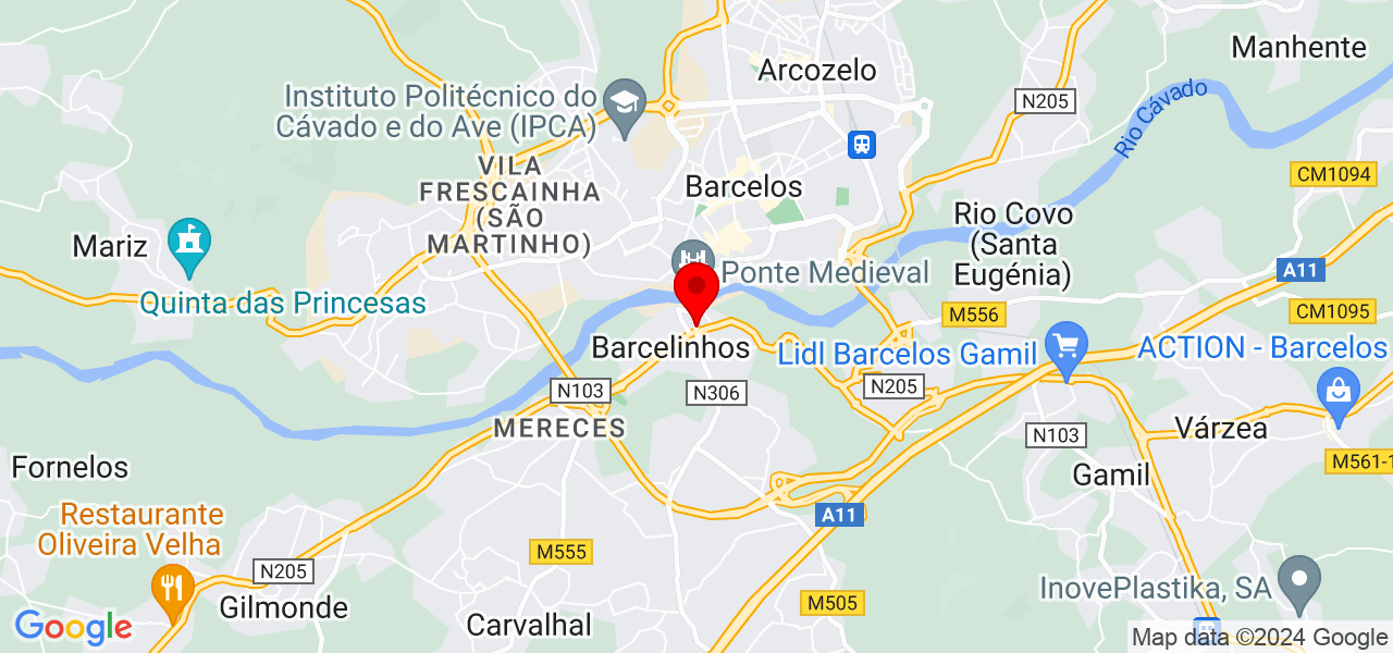 Ana Teresa Costa - Braga - Barcelos - Karte
