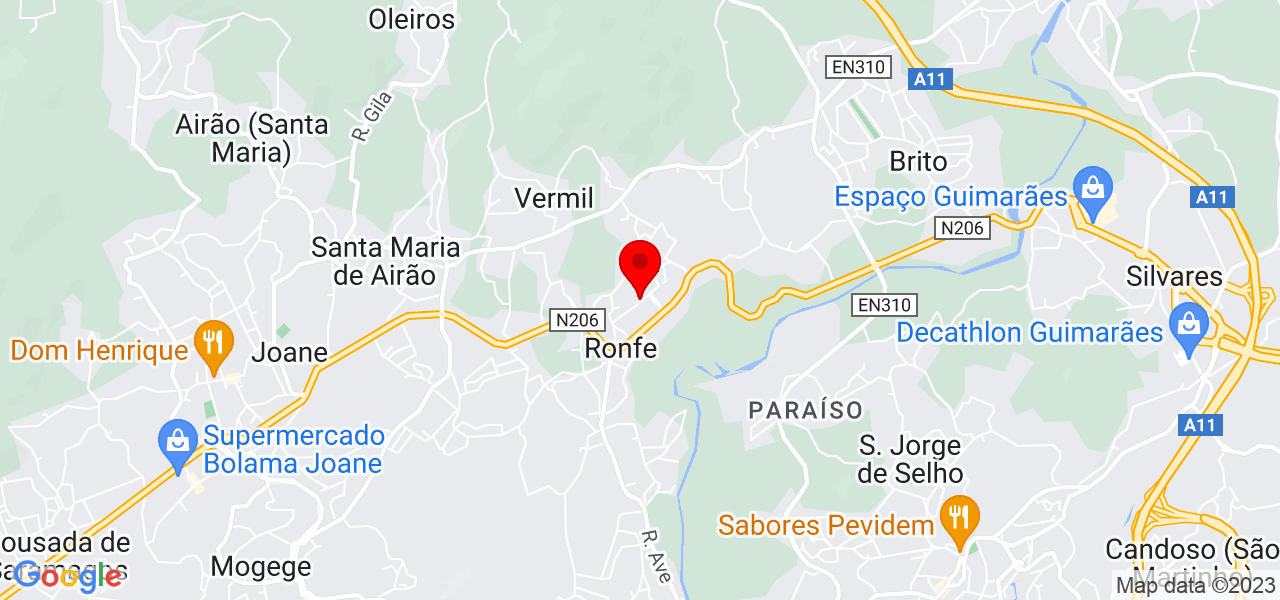 Reginaldo - Braga - Guimarães - Mapa