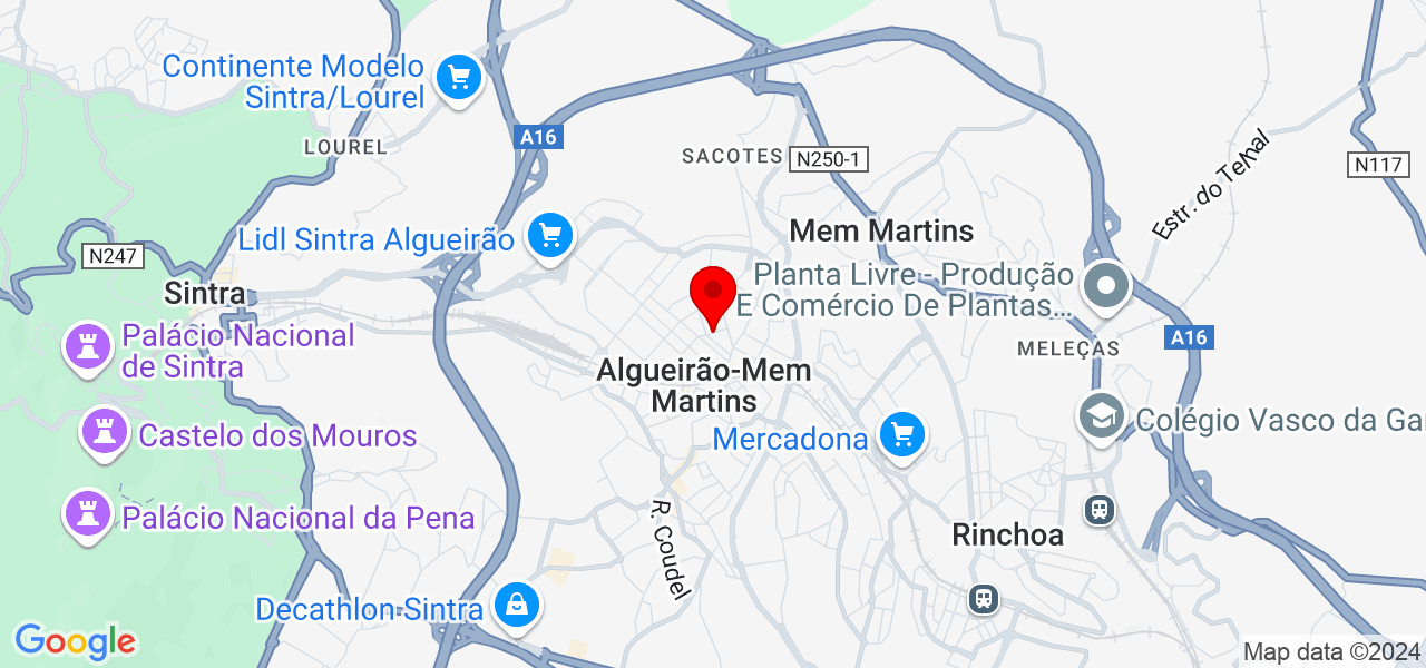 Tah clean - Lisboa - Sintra - Mapa