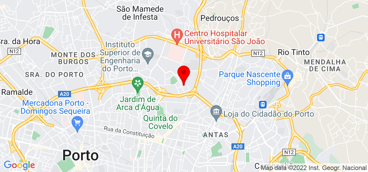 M&aacute;rcia Silva - Porto - Porto - Mapa