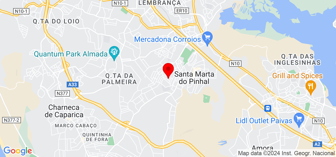 Sandra - Setúbal - Seixal - Mapa
