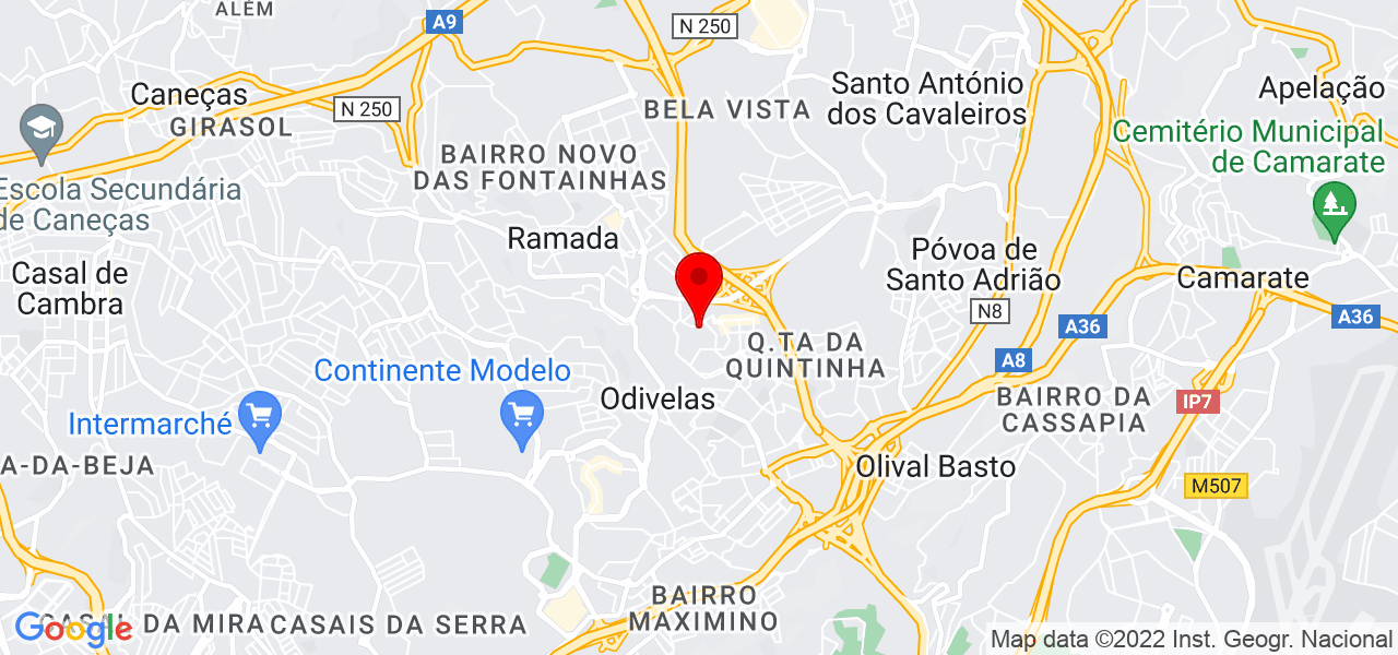 Regras &amp; Mordomias - Lisboa - Odivelas - Mapa