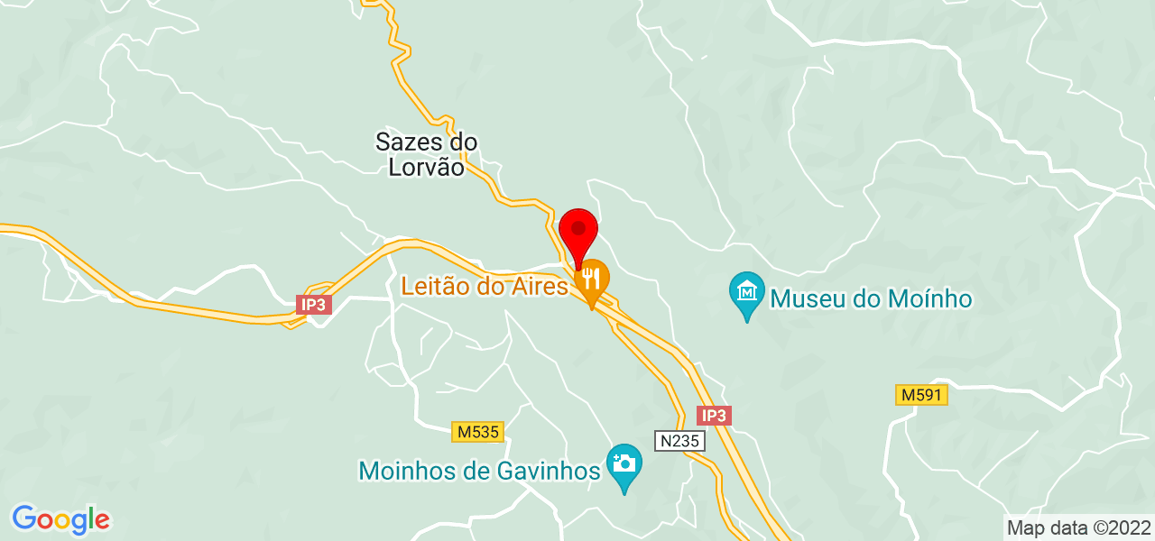 luana - Coimbra - Penacova - Mapa