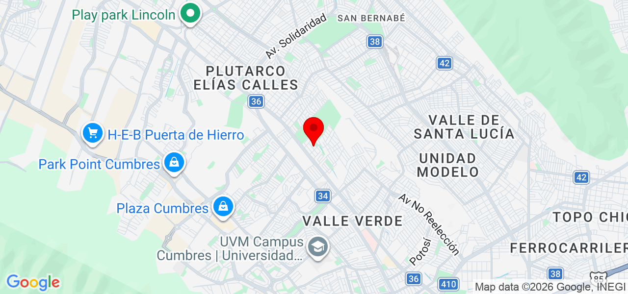 La baby candela - Nuevo León - Monterrey - Mapa