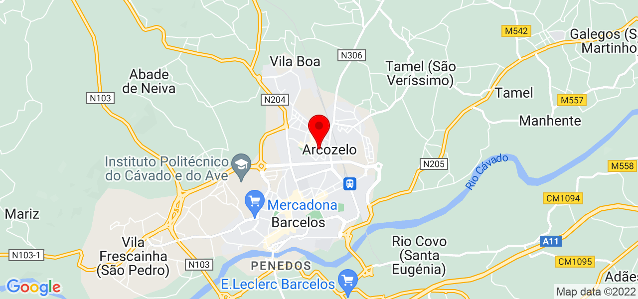 Lete barbosa - Braga - Barcelos - Mapa