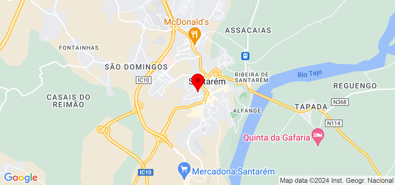 Patr&iacute;cia Pires - Santarém - Santarém - Mapa