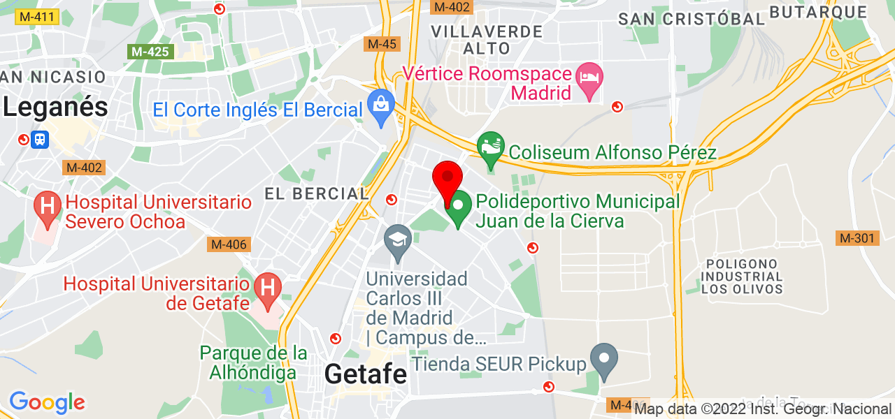Diverfacil - Comunidad de Madrid - Getafe - Mapa
