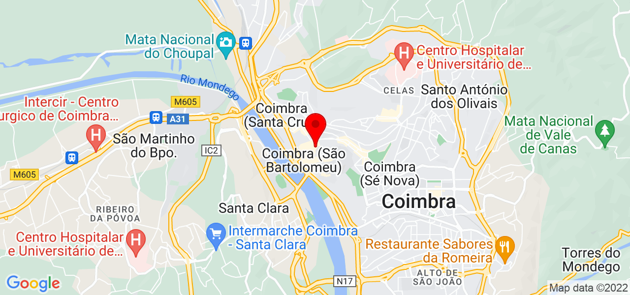 Maria Jo&atilde;o Diniz - Coimbra - Coimbra - Mapa
