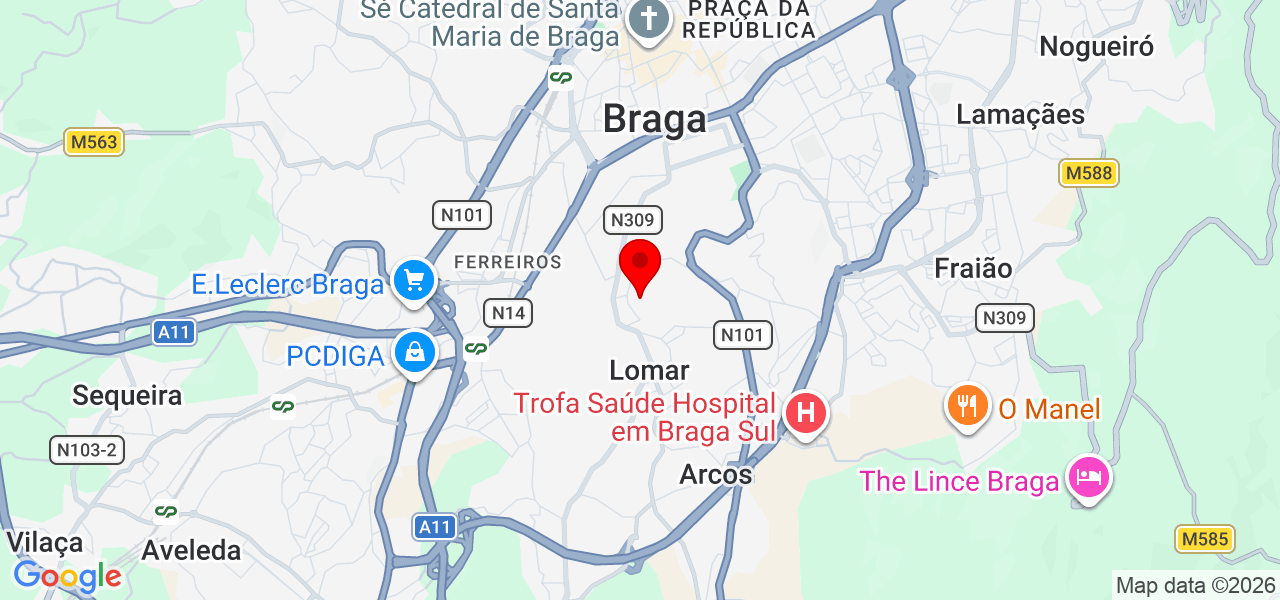 RR - Serviços de Jardinagem e Limpeza de Terrenos - Braga - Braga - Karte