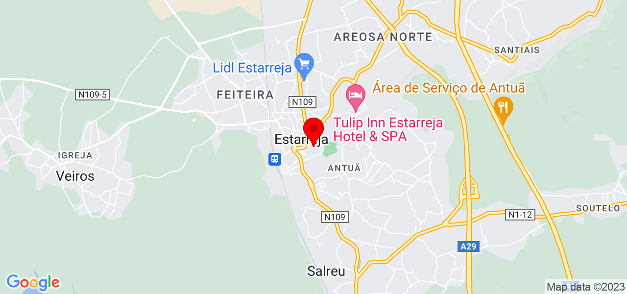 Cristina - Aveiro - Estarreja - Mapa