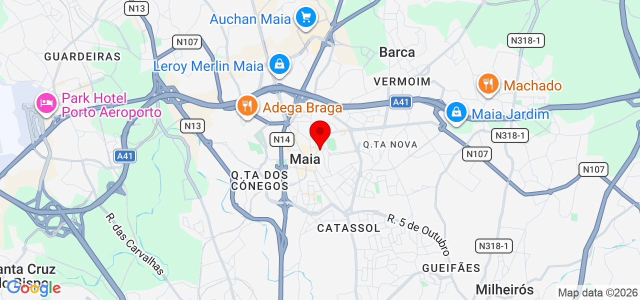 Tatiane Rodrigues - Porto - Maia - Mapa