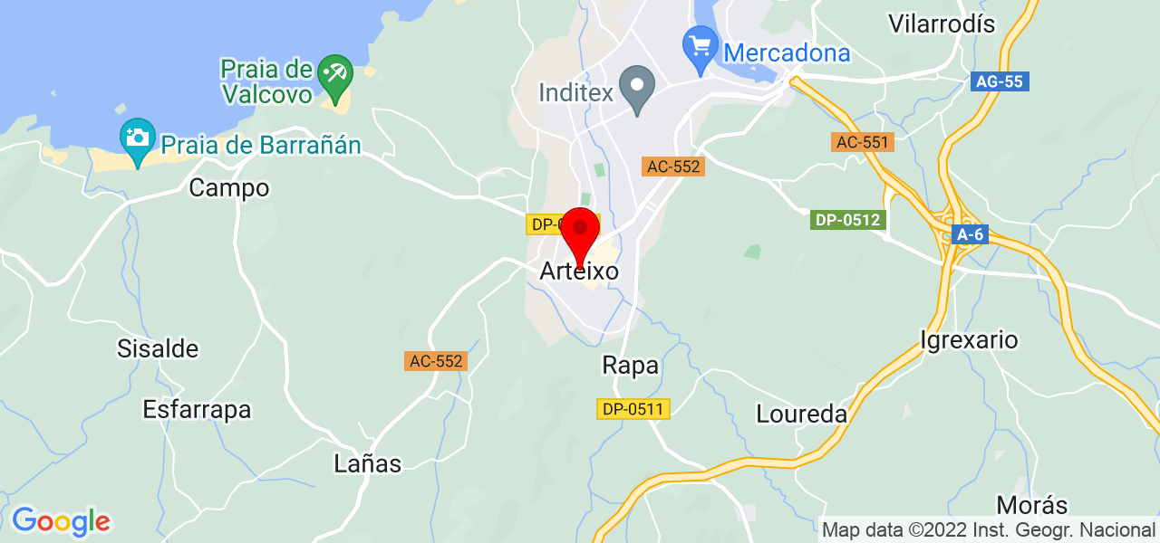 Galison - Galicia - Arteixo - Mapa