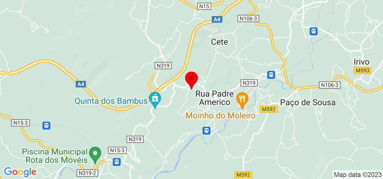 V&iacute;tor Rodrigues - Porto - Paredes - Mapa