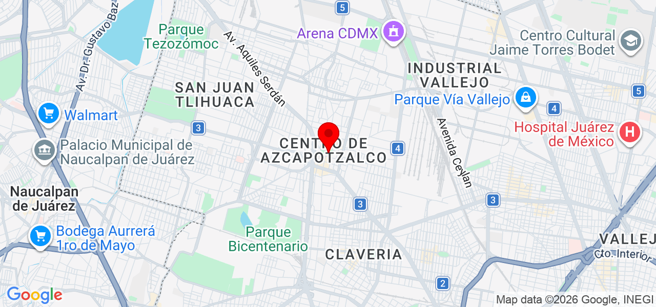 Diseño - Ciudad de Mexico - Azcapotzalco - Mapa