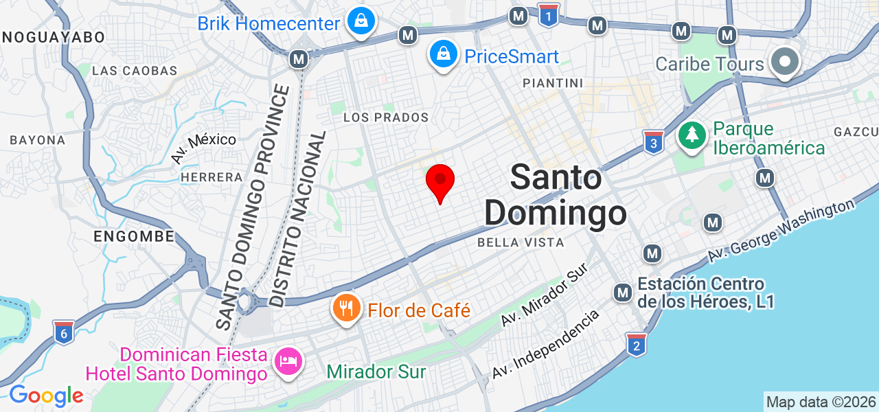 Evenart Sound - Distrito Nacional - Santo Domingo de Guzmán - Mapa