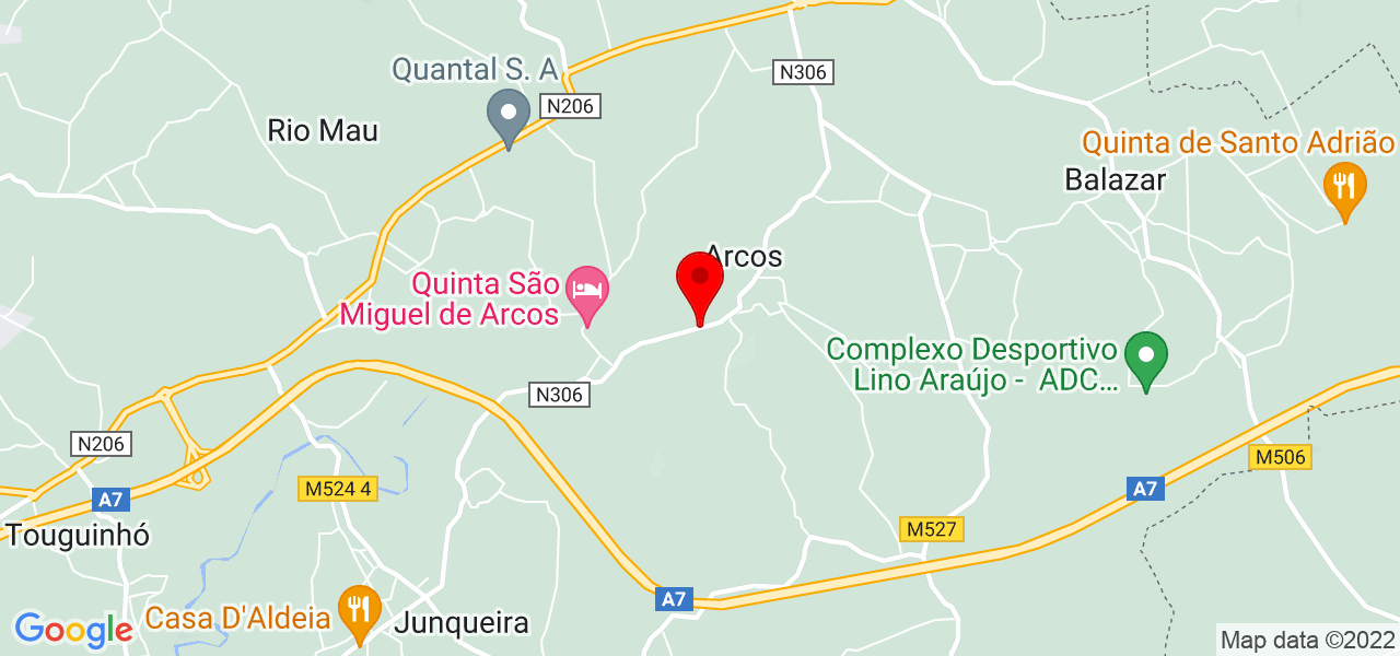 MIRRALUX ELETRICIDADE UNIPESSOAL LDA - Porto - Vila do Conde - Mapa