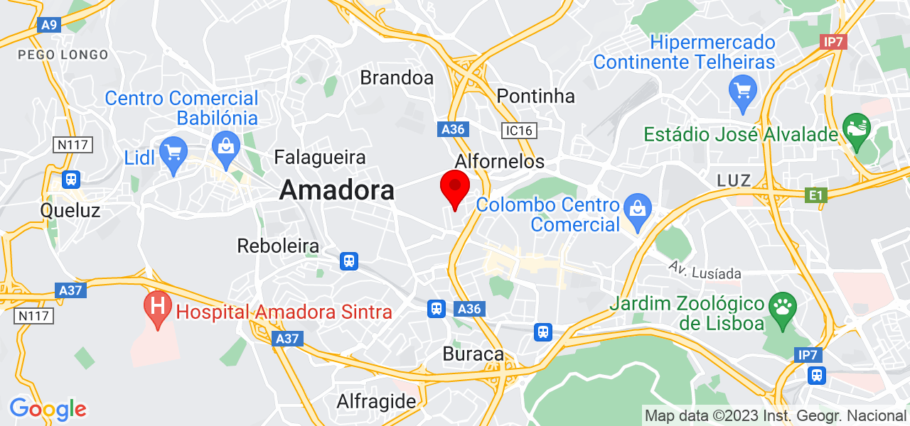 Miranda Constru&ccedil;&atilde;o - Lisboa - Amadora - Mapa