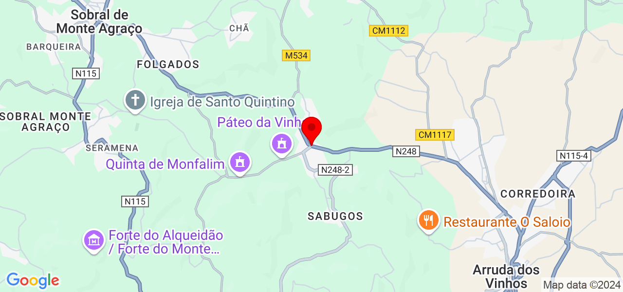 Jose - Lisboa - Sobral de Monte Agraço - Map