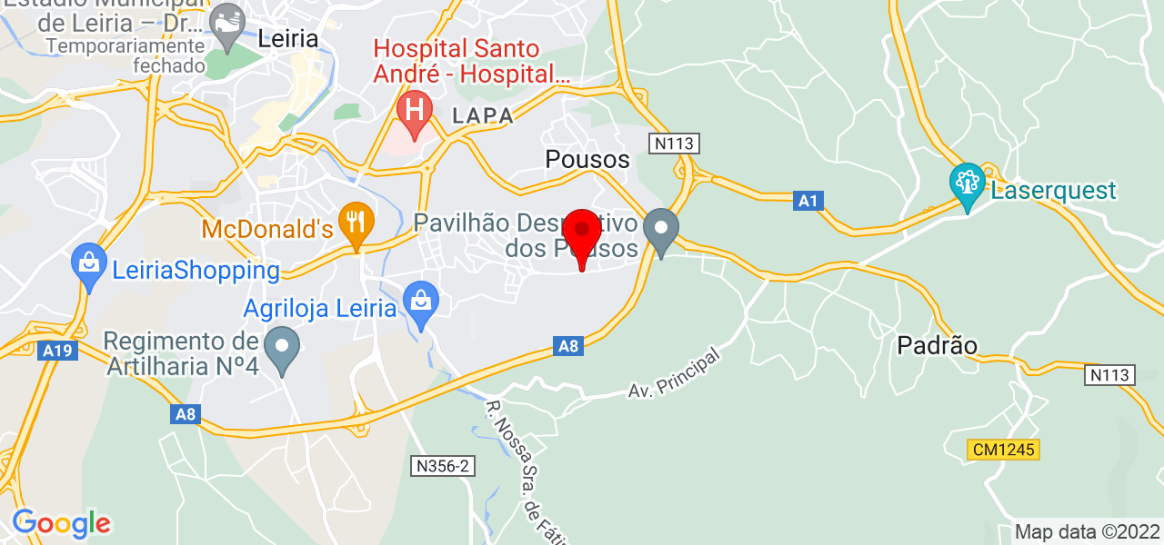 Jo&atilde;o Rosa - Leiria - Leiria - Mapa