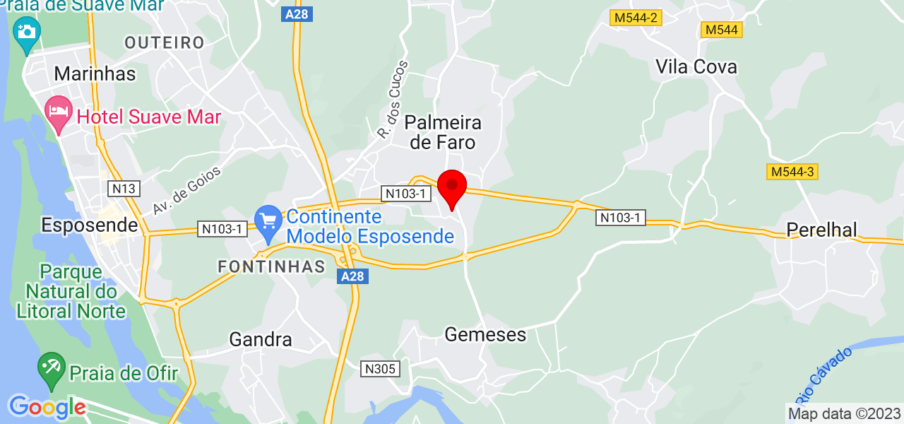 Lisandra Carneiro - Braga - Esposende - Mapa