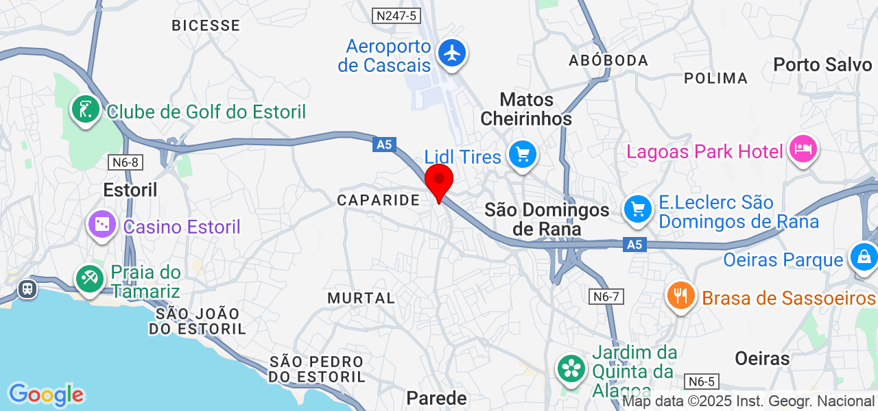 Raphael Paisagista - Lisboa - Cascais - Map