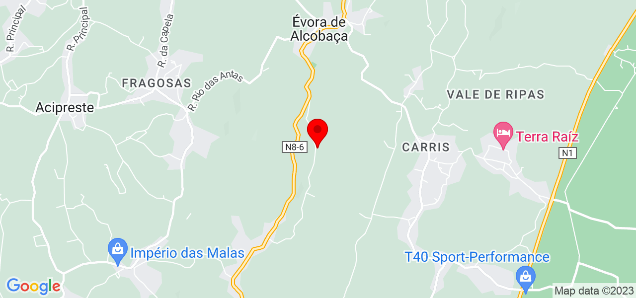Vendedora - Leiria - Alcobaça - Map