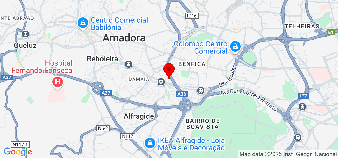 Michele Oliveira - Lisboa - Amadora - Karte