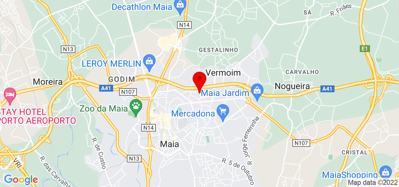 Marcus Luz - Porto - Maia - Mapa