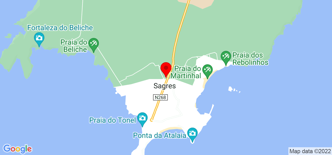 Marina - Faro - Vila do Bispo - Mapa