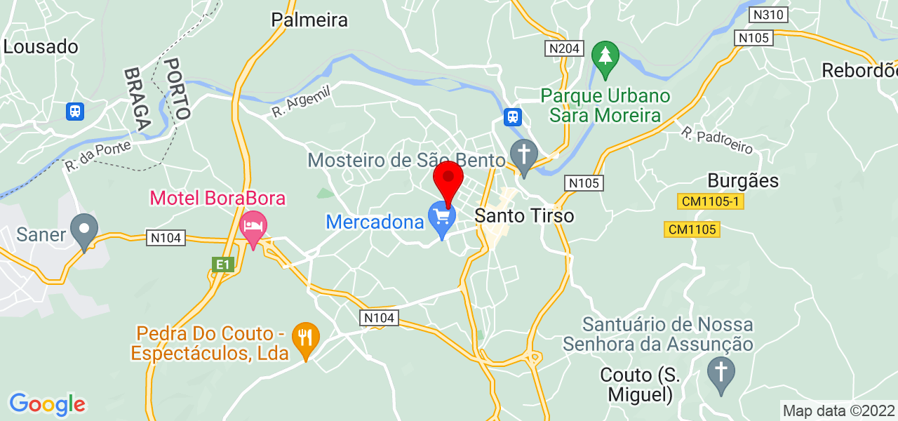 Jose - Porto - Santo Tirso - Mapa