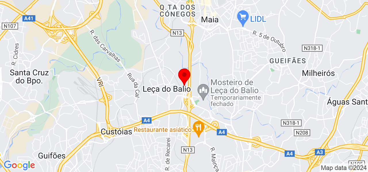 In&ecirc;s Sanches Ferreira - Porto - Matosinhos - Mapa