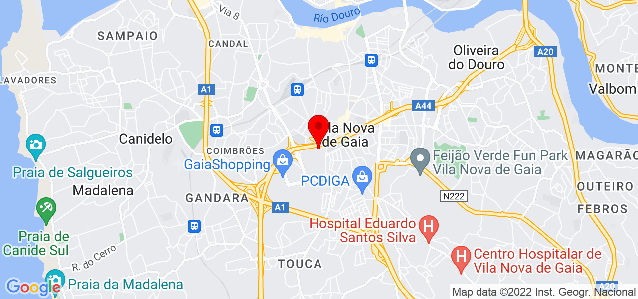 Infinity Diamond - Porto - Vila Nova de Gaia - Mapa