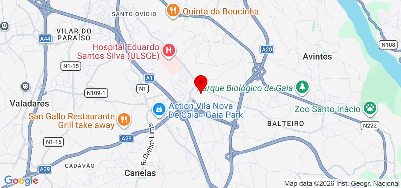 Escola dan&ccedil;a - Porto - Vila Nova de Gaia - Karte