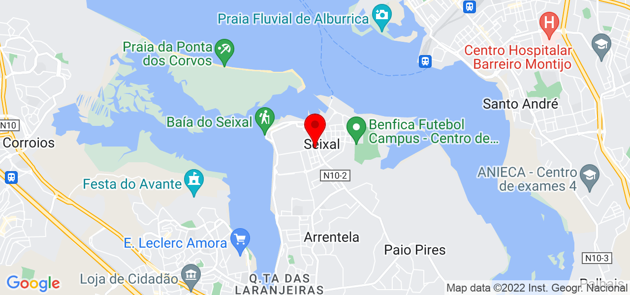 Bruno Ribeiro - Setúbal - Seixal - Mapa