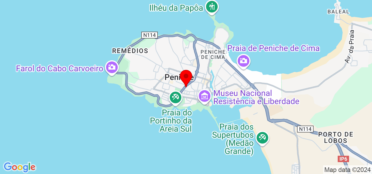 Artur Bandeira de Melo - Leiria - Peniche - Mapa