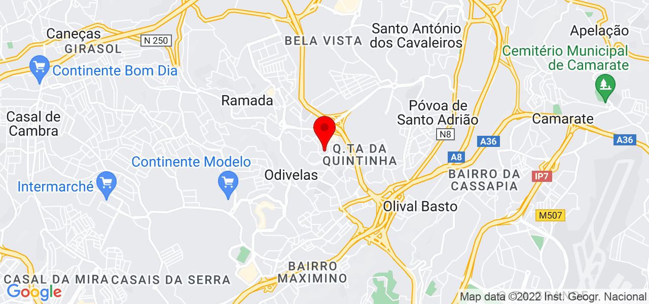 Luiza da Rocha Dias - Lisboa - Odivelas - Mapa