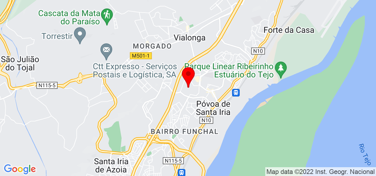 Hugo Lopes - Lisboa - Vila Franca de Xira - Map