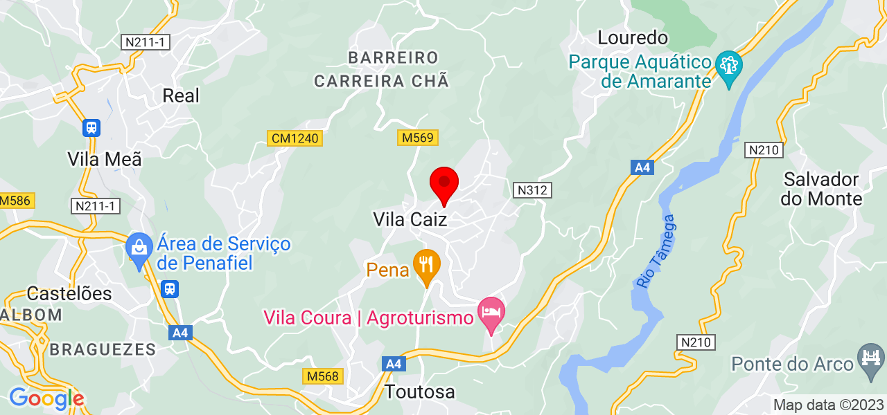 Marisa - Porto - Amarante - Mapa