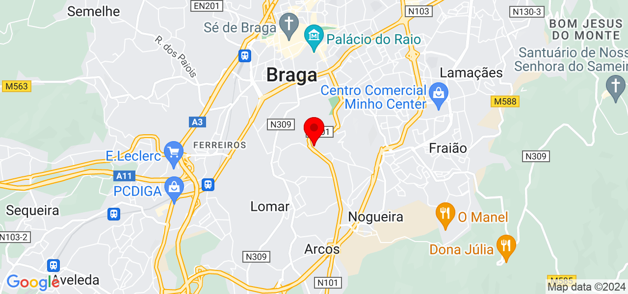 Elisabete Pereira - Braga - Braga - Map