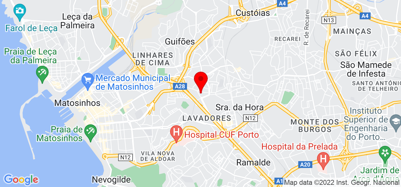 Jo&atilde;o correia - Porto - Matosinhos - Mapa